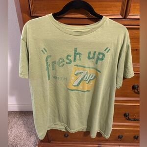 Savvy Vintage Graphic Tee in Light Green